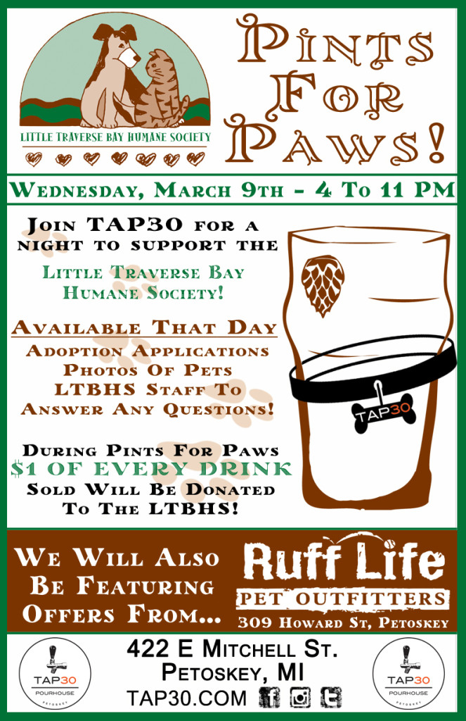 POSTER- Pints For Paws